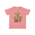 thumbnail image 1 of Inktastic Aliens DId It Boys or Girls Toddler T-Shirt, 1 of 5