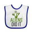 thumbnail image 1 of Inktastic Aliens Did It Boys or Girls Baby Bib, 1 of 4