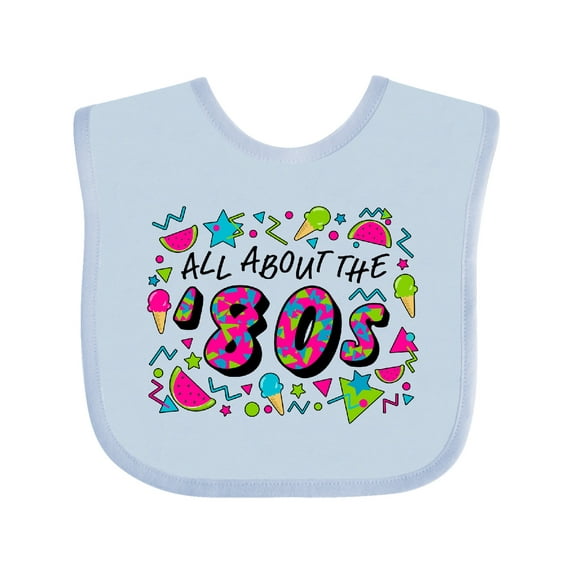 Inktastic All About the '80s Boys or Girls Baby Bib