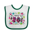 thumbnail image 1 of Inktastic All About the '80s Boys or Girls Baby Bib, 1 of 4