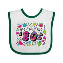 Inktastic All About the '80s Boys or Girls Baby Bib