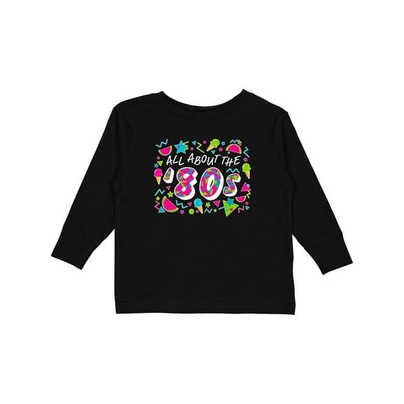 Inktastic All About the '80s Boys or Girls Long Sleeve Toddler T-Shirt