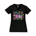 thumbnail image 1 of Inktastic All About the '80s Women's Plus Size V-Neck T-Shirt, 1 of 5