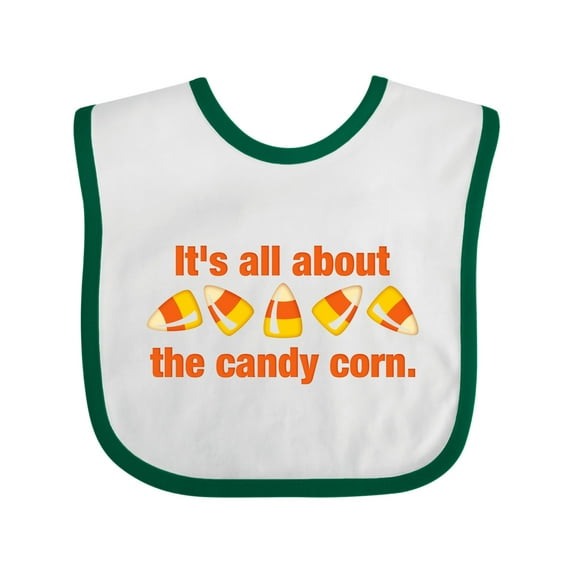 Inktastic All About the Candy Corn Boys or Girls Baby Bib