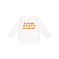 thumbnail image 1 of Inktastic All About the Candy Corn Toddler Sweatshirt, 1 of 4