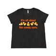 thumbnail image 1 of Inktastic All About the Candy Corn Women's Plus Size T-Shirt, 1 of 5