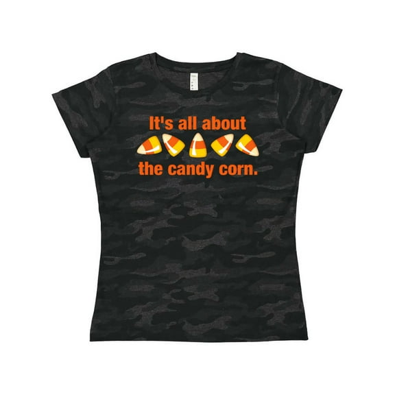 Inktastic All About the Candy Corn Women's T-Shirt