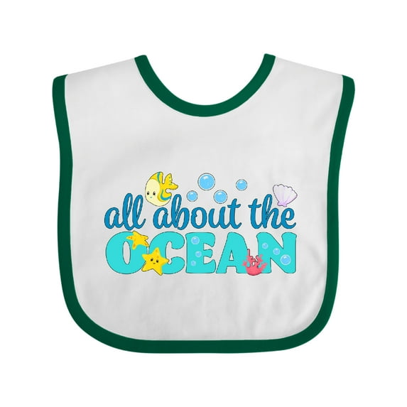 Inktastic All About the Ocean Boys or Girls Baby Bib