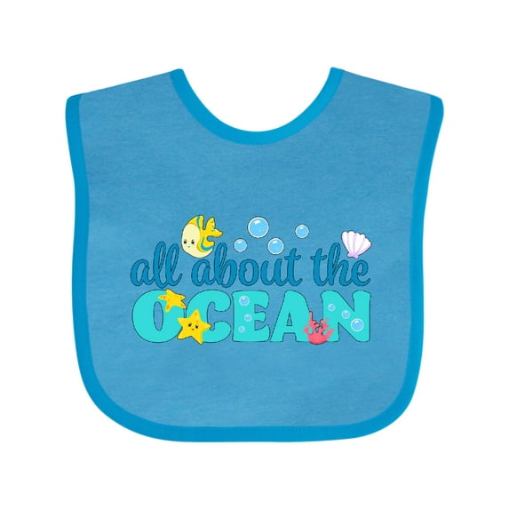 Inktastic All About the Ocean Boys or Girls Baby Bib