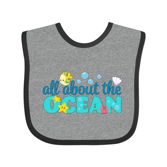 Inktastic All About the Ocean Boys or Girls Baby Bib