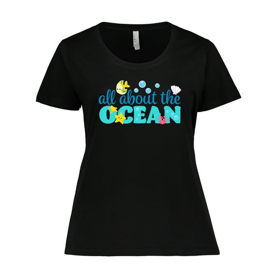 Inktastic All About the Ocean Women's Plus Size T-Shirt