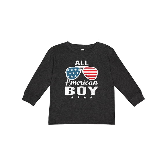 Inktastic All American Boy USA Parade Boys Long Sleeve Toddler T-Shirt