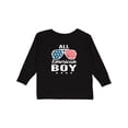 thumbnail image 1 of Inktastic All American Boy USA Parade Boys Long Sleeve Toddler T-Shirt, 1 of 5