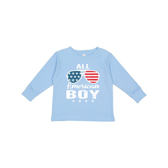 Inktastic All American Boy USA Parade Boys Long Sleeve Toddler T-Shirt