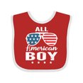 thumbnail image 1 of Inktastic All American Boy USA Parade Boys Baby Bib, 1 of 4