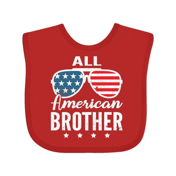 Inktastic All American Brother USA Parade Boys Baby Bib