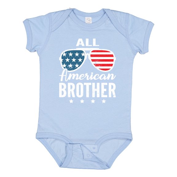 Inktastic All American Brother USA Parade Boys Baby Bodysuit