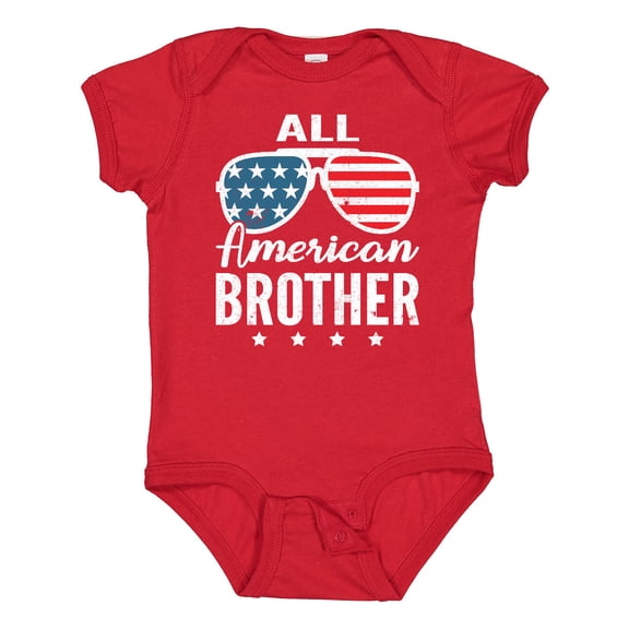 Inktastic All American Brother USA Parade Boys Baby Bodysuit