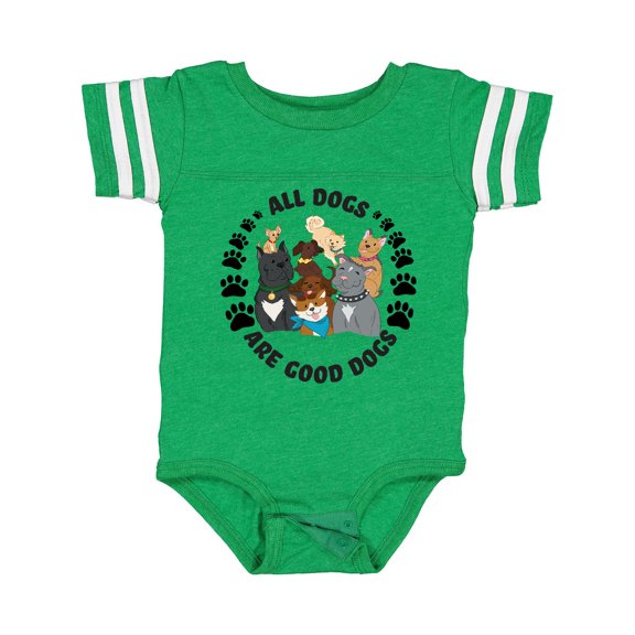 Inktastic All Dogs are Good Dogs with Cute Dog Family Boys or Girls Baby Bodysuit