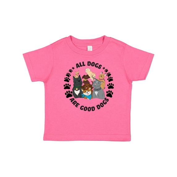 Inktastic All Dogs are Good Dogs with Cute Dog Family Boys or Girls Baby T-Shirt