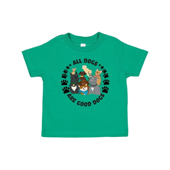 Inktastic All Dogs are Good Dogs with Cute Dog Family Boys or Girls Baby T-Shirt