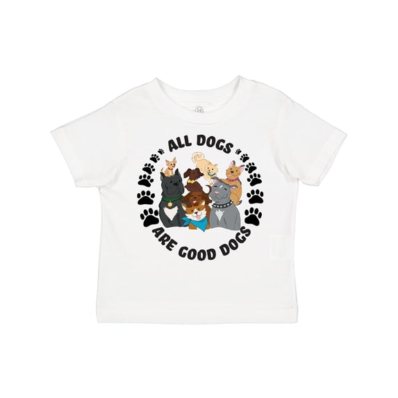 Inktastic All Dogs are Good Dogs with Cute Dog Family Boys or Girls Toddler T-Shirt