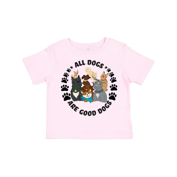 Inktastic All Dogs are Good Dogs with Cute Dog Family Boys or Girls Toddler T-Shirt
