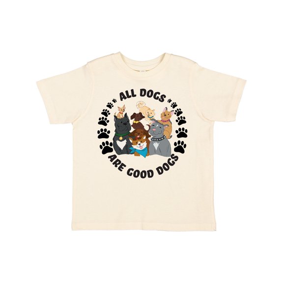 Inktastic All Dogs are Good Dogs with Cute Dog Family Boys or Girls Toddler T-Shirt