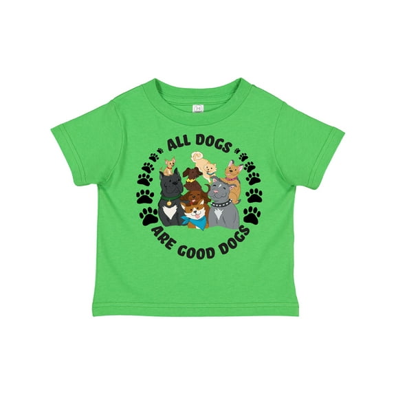 Inktastic All Dogs are Good Dogs with Cute Dog Family Boys or Girls Toddler T-Shirt