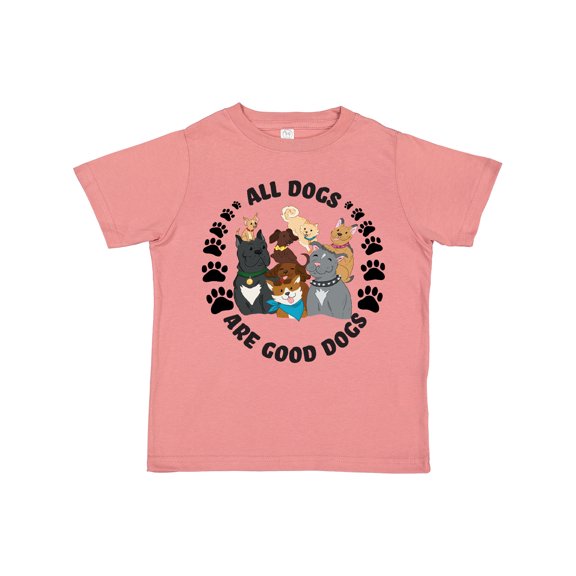 Inktastic All Dogs are Good Dogs with Cute Dog Family Boys or Girls Toddler T-Shirt