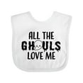 thumbnail image 1 of Inktastic All The Ghouls Love Me with Ghost Boys or Girls Baby Bib, 1 of 4