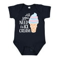 thumbnail image 1 of Inktastic All You Need is Ice Cream with Ice Cream Cone Boys or Girls Baby Bodysuit, 1 of 5