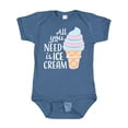 thumbnail image 1 of Inktastic All You Need is Ice Cream with Ice Cream Cone Boys or Girls Baby Bodysuit, 1 of 5