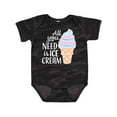 thumbnail image 1 of Inktastic All You Need is Ice Cream with Ice Cream Cone Boys or Girls Baby Bodysuit, 1 of 5
