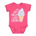 thumbnail image 1 of Inktastic All You Need is Ice Cream with Ice Cream Cone Boys or Girls Baby Bodysuit, 1 of 5