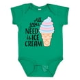 thumbnail image 1 of Inktastic All You Need is Ice Cream with Ice Cream Cone Boys or Girls Baby Bodysuit, 1 of 5