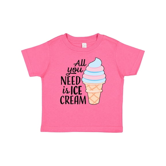 Inktastic All You Need is Ice Cream with Ice Cream Cone Boys or Girls Baby T-Shirt