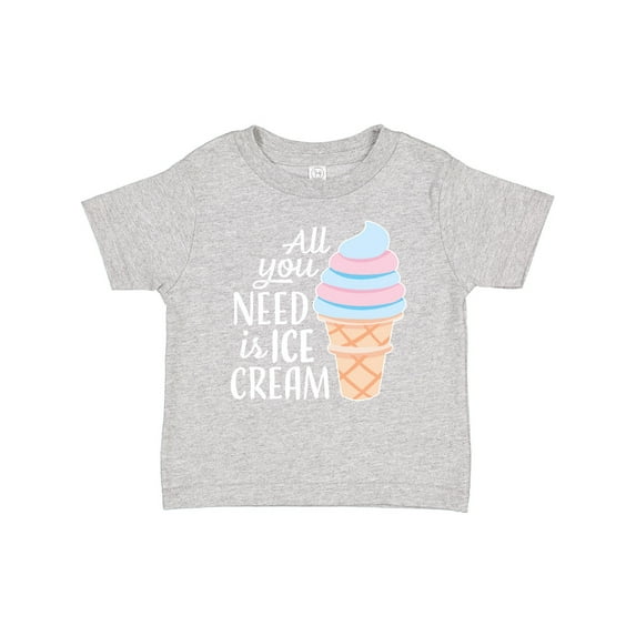 Inktastic All You Need is Ice Cream with Ice Cream Cone Boys or Girls Baby T-Shirt