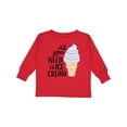 thumbnail image 1 of Inktastic All You Need is Ice Cream with Ice Cream Cone Boys or Girls Long Sleeve Toddler T-Shirt, 1 of 5