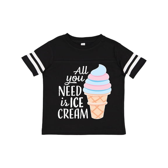 Inktastic All You Need is Ice Cream with Ice Cream Cone Boys or Girls Toddler T-Shirt