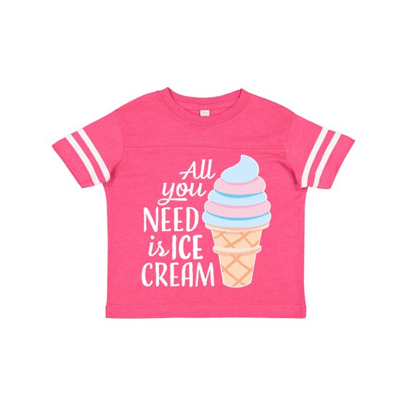 Inktastic All You Need is Ice Cream with Ice Cream Cone Boys or Girls Toddler T-Shirt