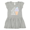 thumbnail image 1 of Inktastic All You Need is Ice Cream with Ice Cream Cone Girls Toddler Dress, 1 of 5