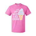 thumbnail image 1 of Inktastic All You Need is Ice Cream with Ice Cream Cone T-Shirt, 1 of 5