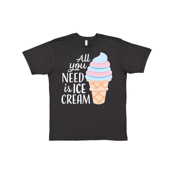 Inktastic All You Need is Ice Cream with Ice Cream Cone T-Shirt