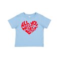 thumbnail image 1 of Inktastic All You Need is Love Red Heart Shape Boys or Girls Baby T-Shirt, 1 of 5
