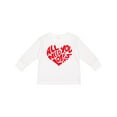 thumbnail image 1 of Inktastic All You Need is Love Red Heart Shape Boys or Girls Long Sleeve Toddler T-Shirt, 1 of 5