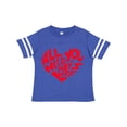 thumbnail image 1 of Inktastic All You Need is Love Red Heart Shape Boys or Girls Toddler T-Shirt, 1 of 5