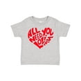 thumbnail image 1 of Inktastic All You Need is Love Red Heart Shape Boys or Girls Toddler T-Shirt, 1 of 5