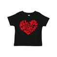 thumbnail image 1 of Inktastic All You Need is Love Red Heart Shape Boys or Girls Toddler T-Shirt, 1 of 5