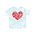 thumbnail image 1 of Inktastic All You Need is Love Red Heart Shape Boys or Girls Toddler T-Shirt, 1 of 5